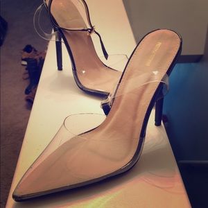 Pretty little thing clear heel